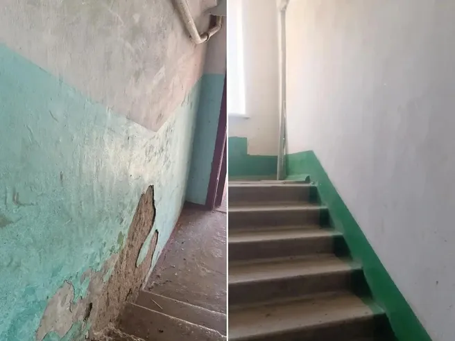В Скопине после проверки прокуратуры отремонтировали подъезды дома